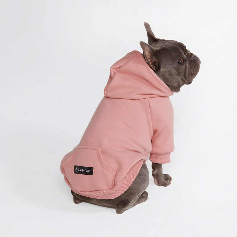 Pull à Capuche Essentiel Pour Chien - Rose Poussiéreux