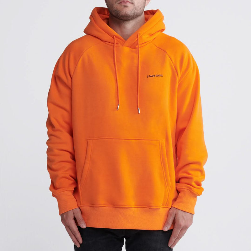 Sweat à capuche Essential Human - Orange