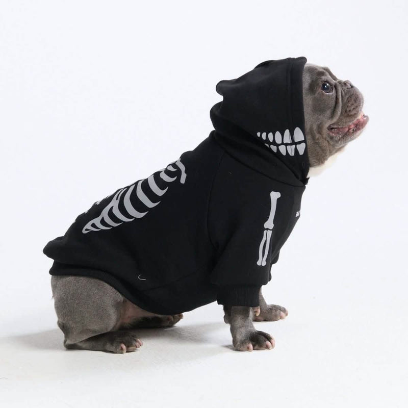 Sweat à Capuche Halloween pour Chien – Squelette