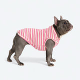 T-shirt rayé - Rose Rouge