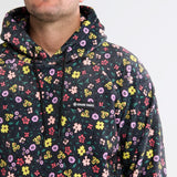 Vintage Flower Hoodie pour Humain - Noir