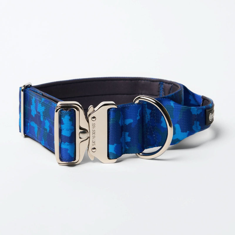Ensemble collier de contrôle confort - Camouflage Bleu