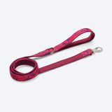 Ensemble laisse et distributeur de sacs à déjections - Camouflage Fuchsia