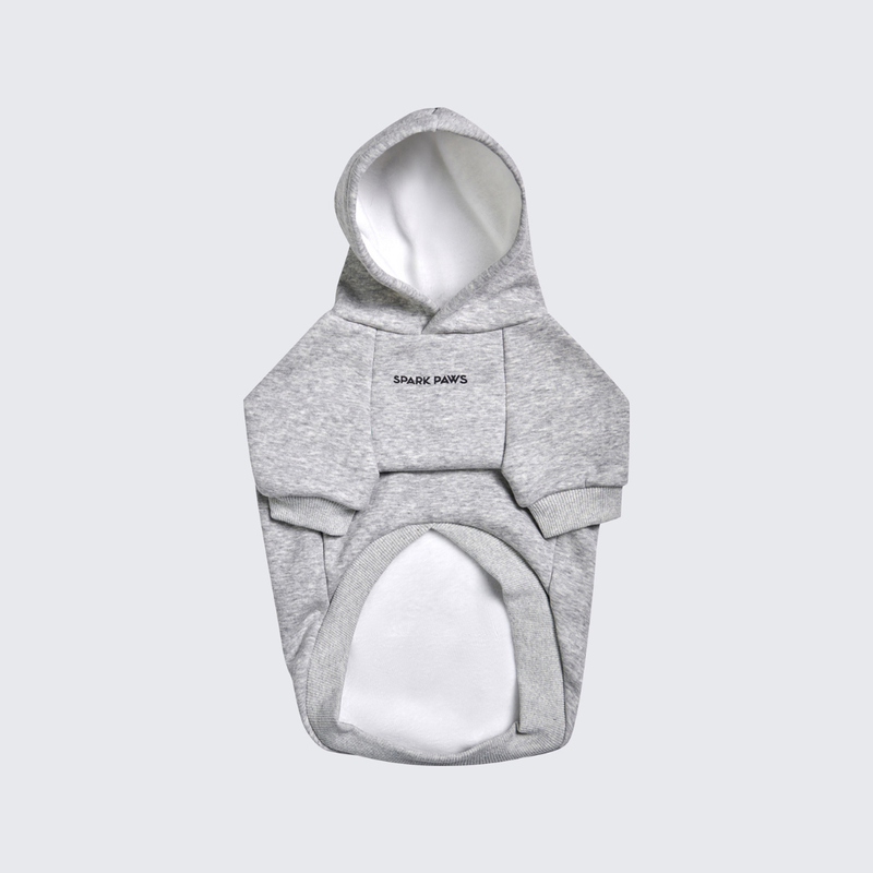 Pull à Capuche Essentiel Pour Chien - Gris Clair