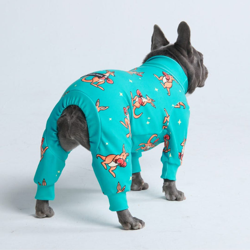 Pyjama pour Chien - Kangourou Boxe - Bleu