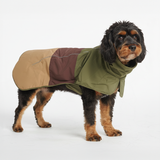 Dog Raincoat - Green Brown||size:2XL