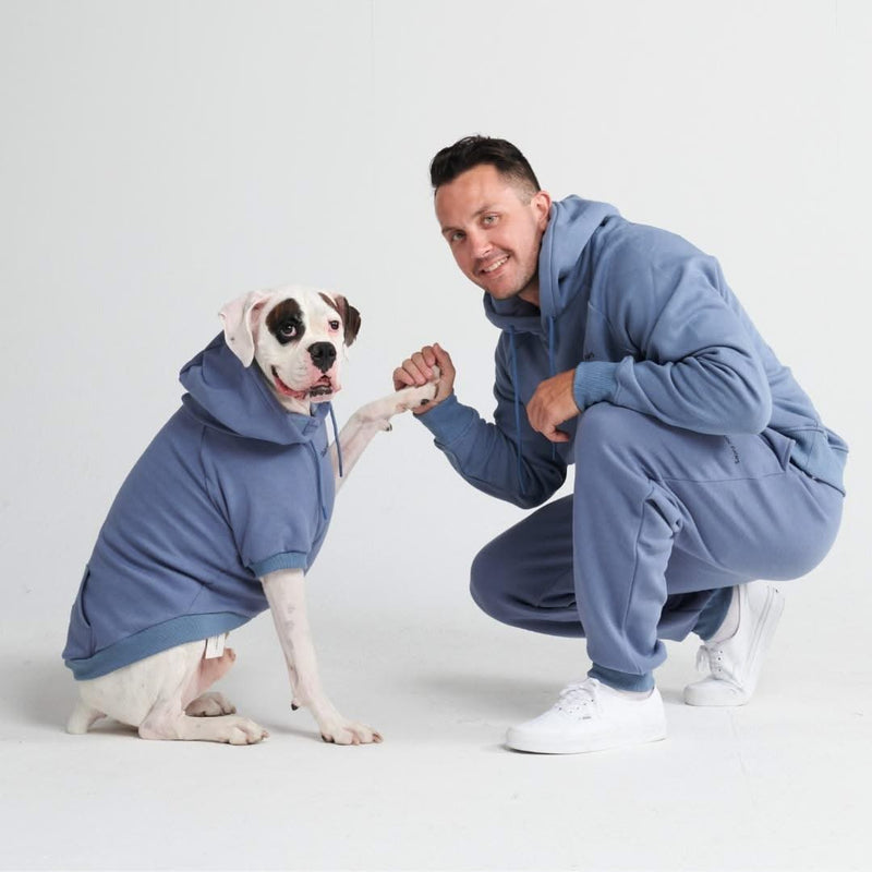 Pull à Capuche Essentiel Pour Chien - Bleu Ardoise