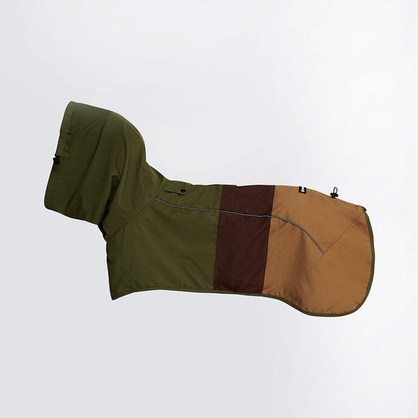 Breatheshield™ Imperméable pour chien - Vert Marron Tan