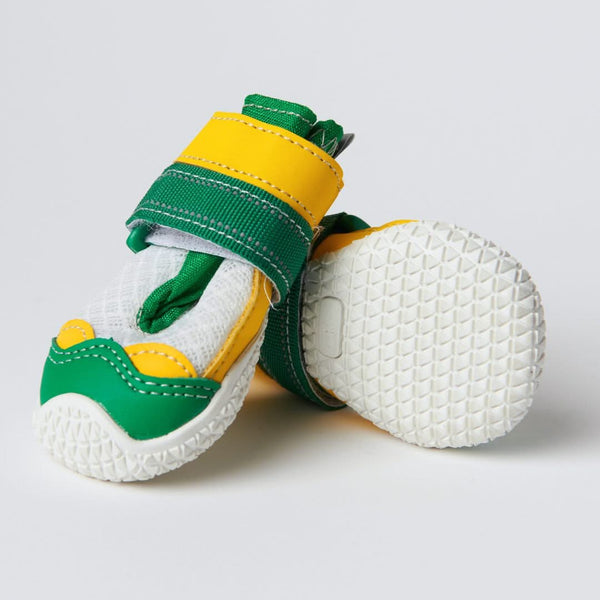 Chaussures pour chien sur pavé chaud - Vert Jaune