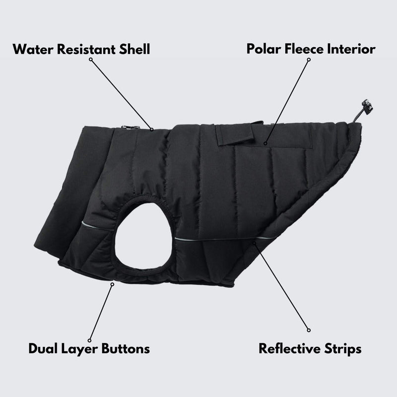 Veste imperméable WarmShield™ - Noir