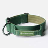 Ensemble de colliers tactiques pour chien - Vert armée