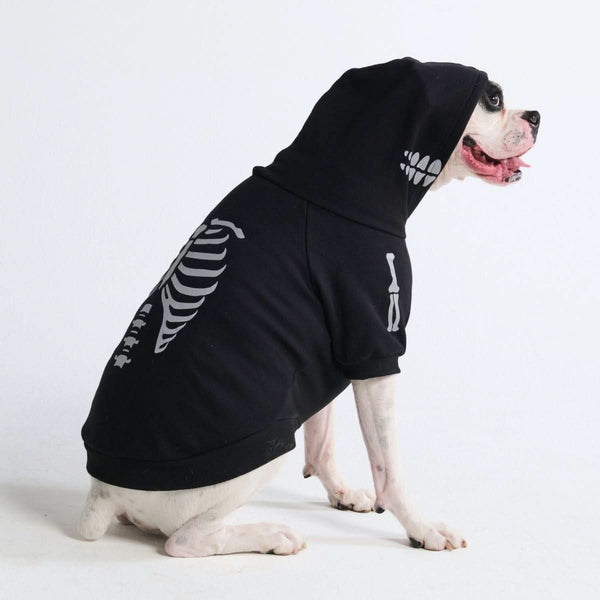 Sweat à Capuche Halloween pour Chien – Squelette
