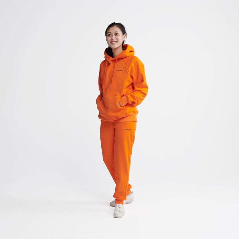Sweat à capuche Essential Human - Orange