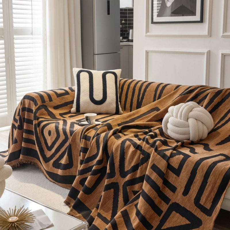 Housse de canapé – Brun Bohème