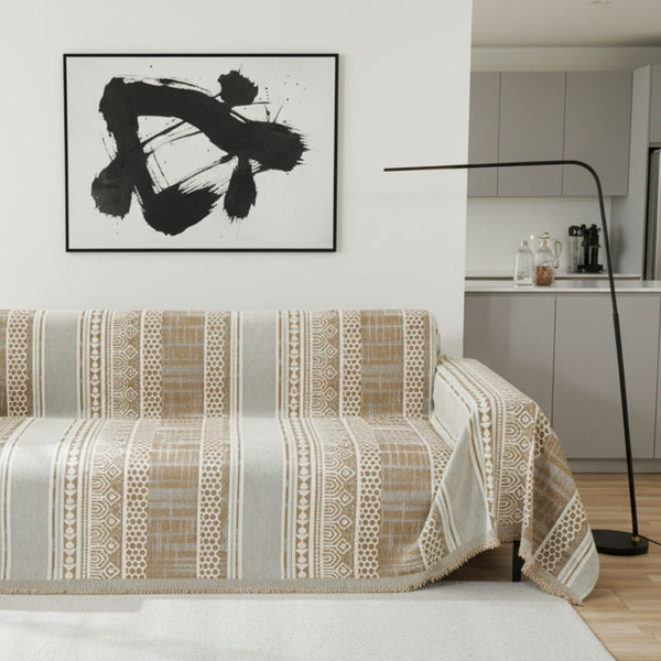 Housse de canapé – Beige Mosaïque Moderne