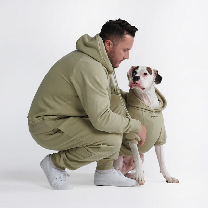 Sweat à capuche Essential Human - Vert