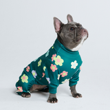 Pyjama pour chien - Fleurs Vert