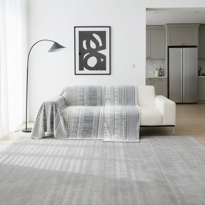 Housse de canapé – Gris Mosaïque Moderne