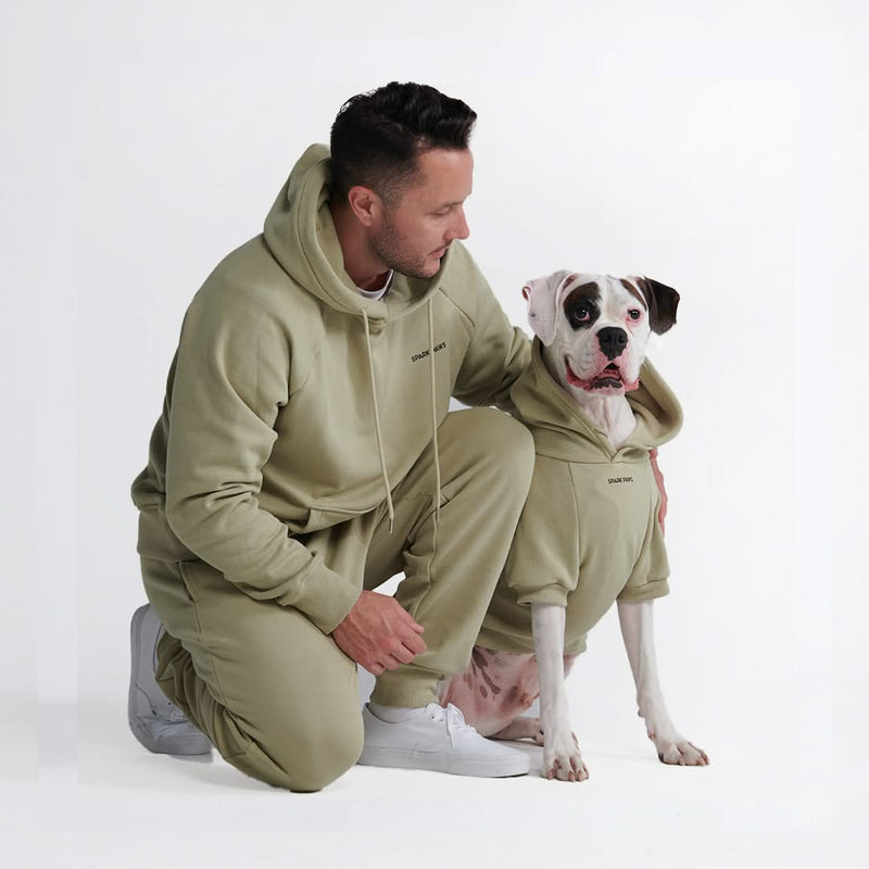 Sweat à capuche Essential Human - Vert