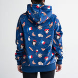 Le sweat à capuche humain France – Bleu