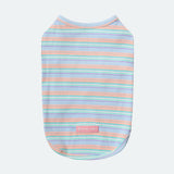 T-shirt rayé - Bleu Corail