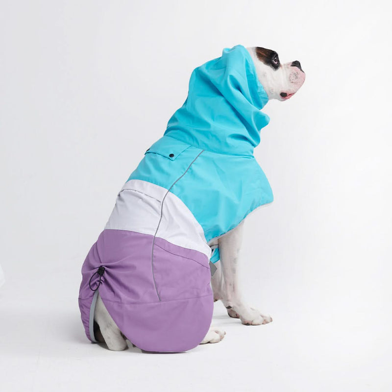 Breatheshield™ Imperméable pour chien - Sarcelle Blanc Violet