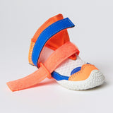 Chaussures pour chien sur pavé chaud - Orange Bleu