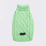 Pull en tricot pour chien - Vert menthe