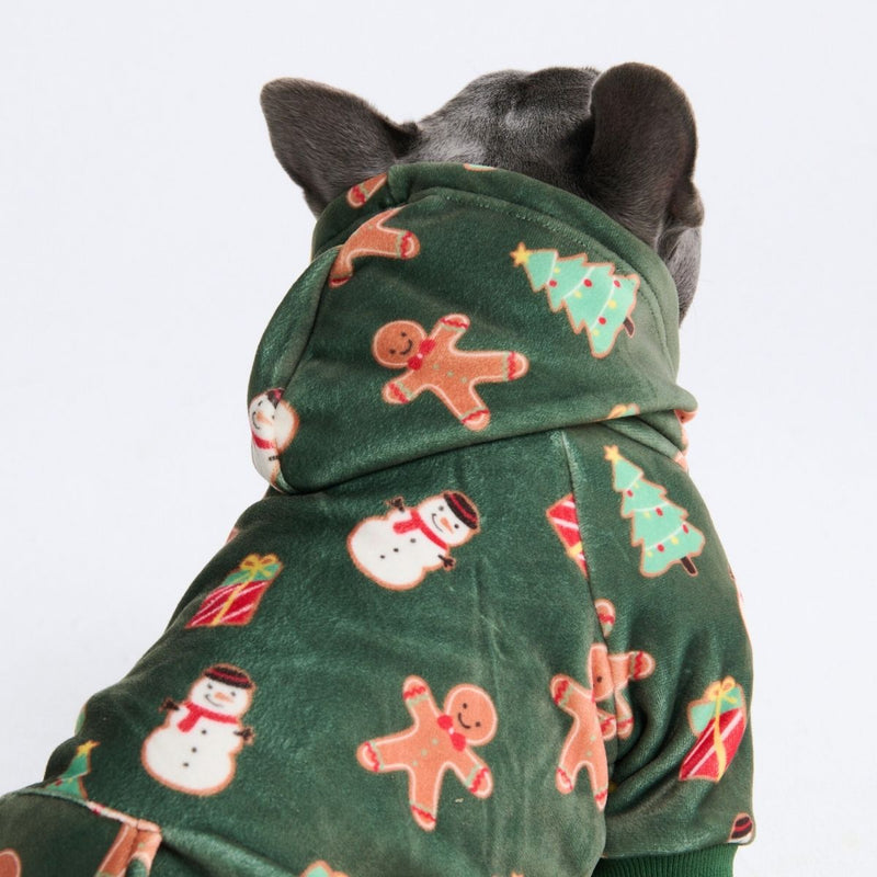 Sweat à capuche pour chien (velours doux)
