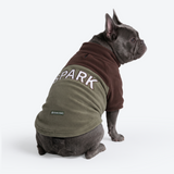 Brown Olive Plush Fleece Dog Sweater||size:L