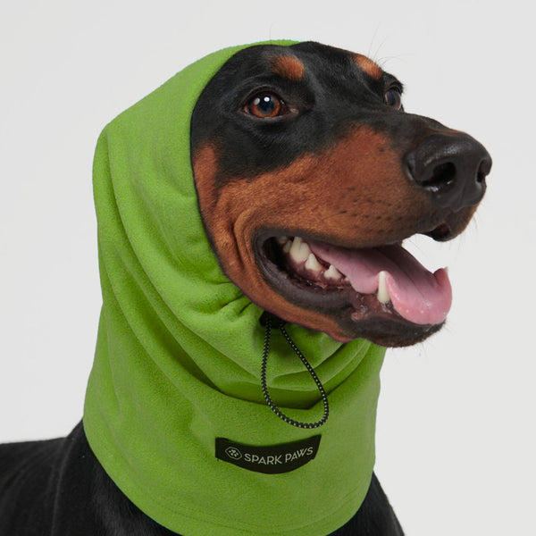 Protecteur d'oreilles anti-anxiété pour chien - Vert Citron