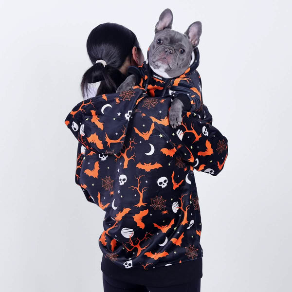 Sweat à capuche Halloween Human - Noir