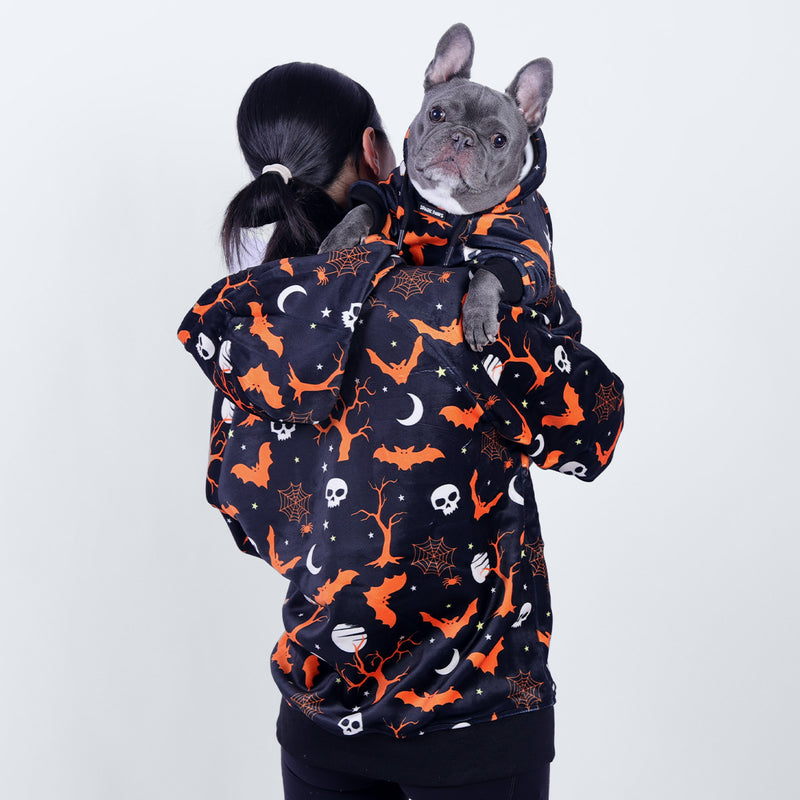 Sweat à capuche Halloween Human - Noir
