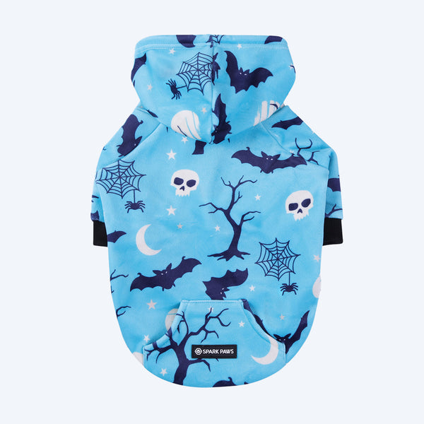 Sweat à capuche Halloween pour chien - Bleu sarcelle