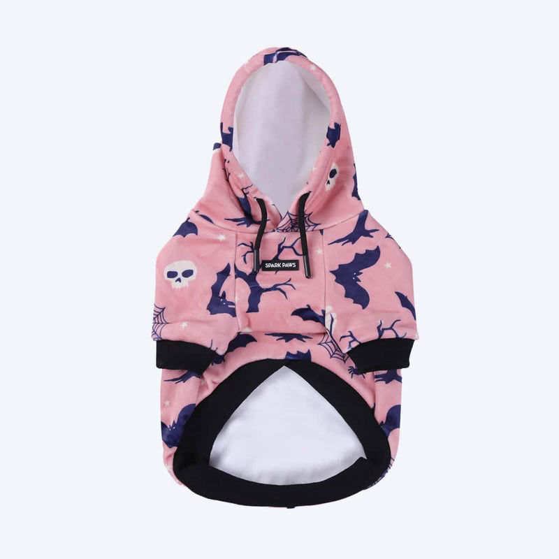 Sweat à capuche Halloween pour chien - Rose