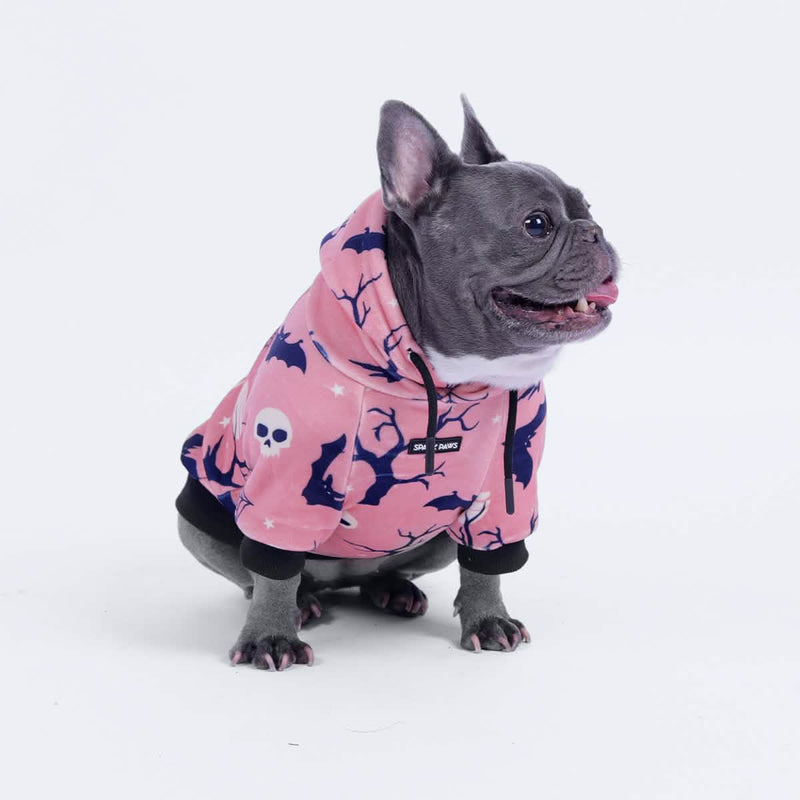 Sweat à capuche Halloween pour chien - Rose