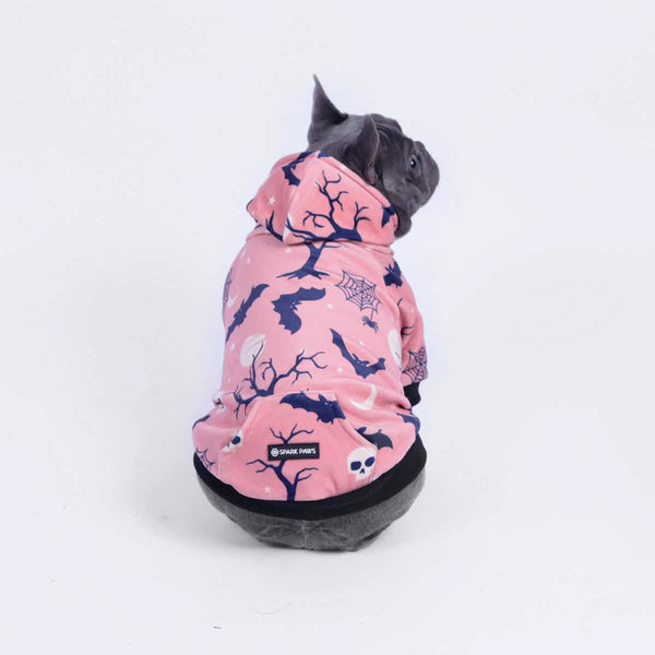 Sweat à capuche Halloween pour chien - Rose