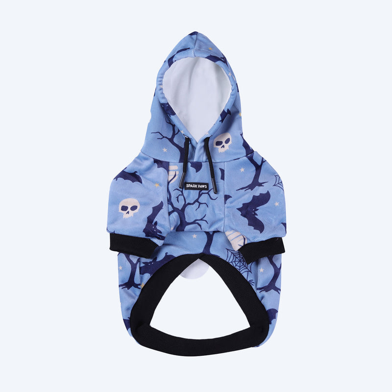 Sweat à capuche Halloween pour chien - Bleu