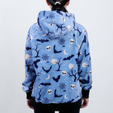 Sweat à capuche Halloween Human - Bleu