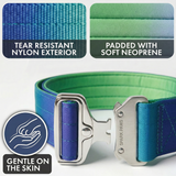 Collier tactique pour chien - Vague de citron vert