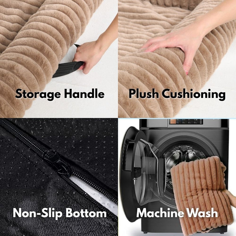 Lit de Chien Housse de Canapé de Luxe - Marron