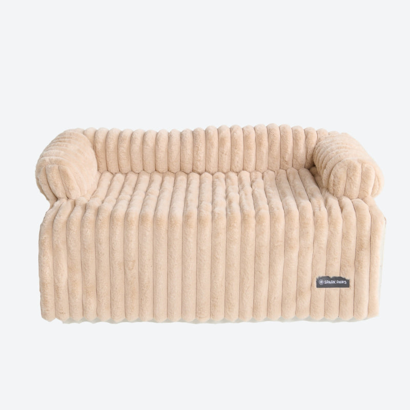 Lit de Chien Housse de Canapé de Luxe - Beige