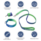 Lime Wave Martingale Collar||size:A,B,C,D,E