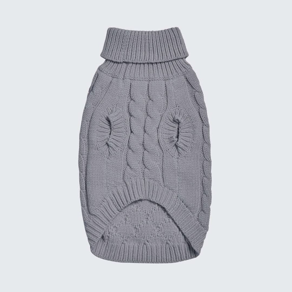 Pull Thermique Pour Chien Kurgo Stowe - Taille L (grandes Races) - Gris - Neuf