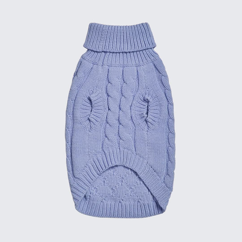 Pull en tricot pour chien - Bleu