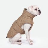 Brown Quilted Winter Jacket||size:3XL