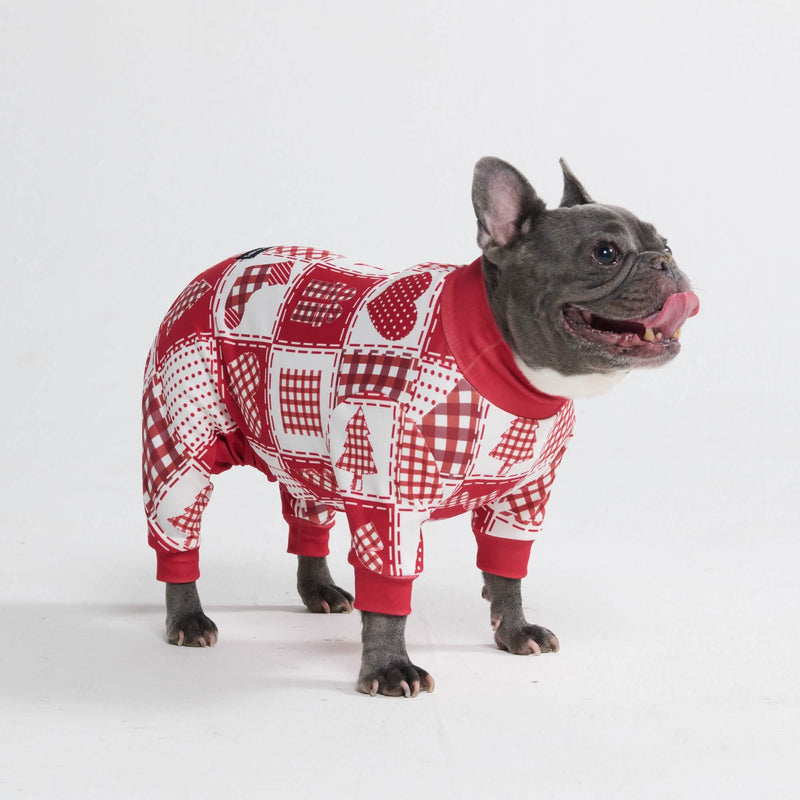 Pyjama de Noël pour chien - Patchwork Festif