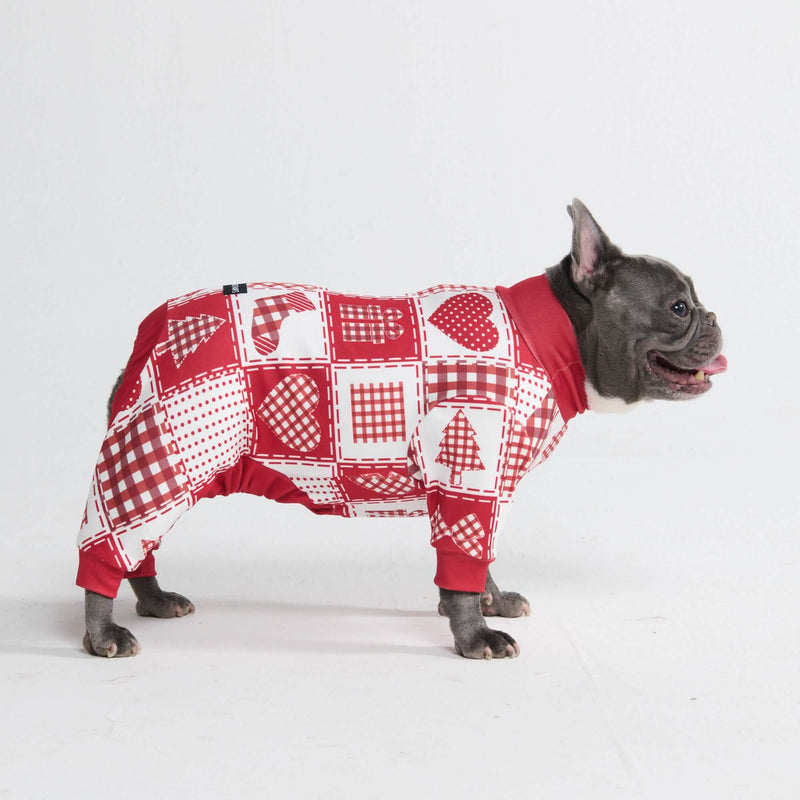 Pyjama de Noël pour chien - Patchwork Festif