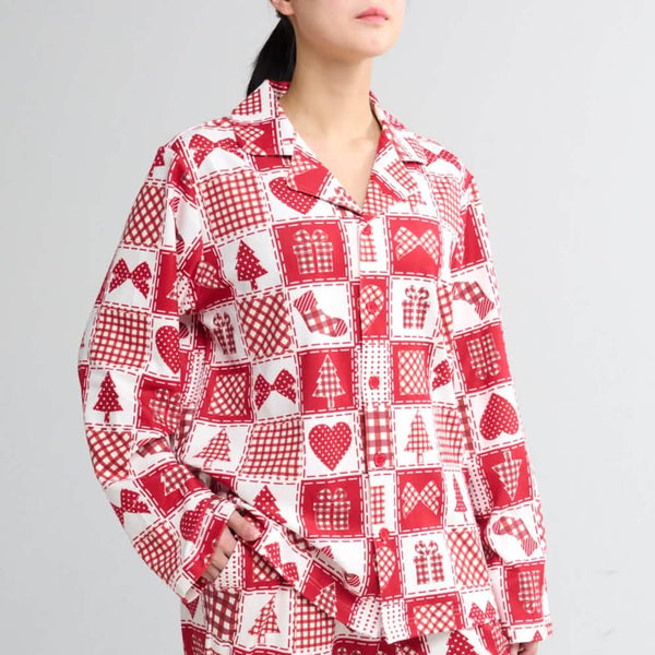 Haut de pyjama humain - Patchwork Festif
