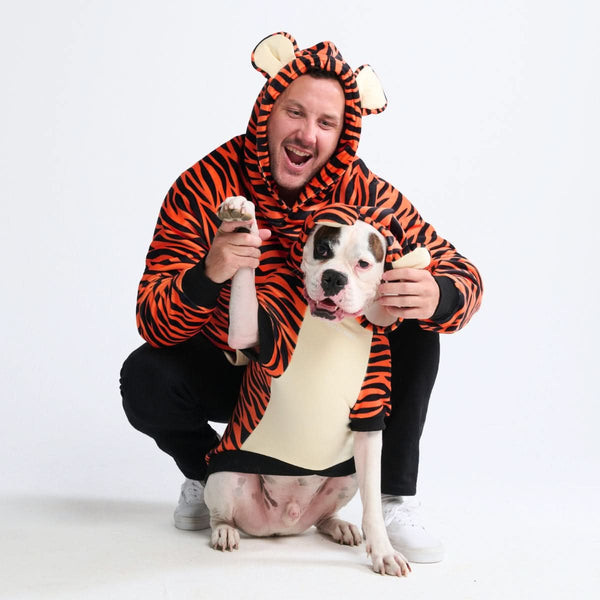 Sweat à Capuche Halloween pour Humain – Tigre